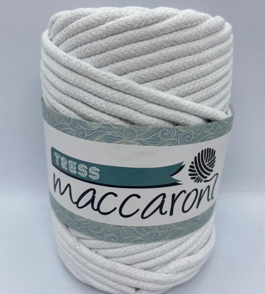 Maccaroni Tress İp Beyaz