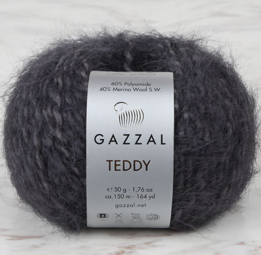 Gazzal Teddy Koyu Gri