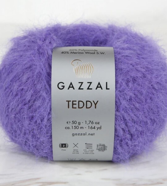 Gazzal Teddy Koyu Lila